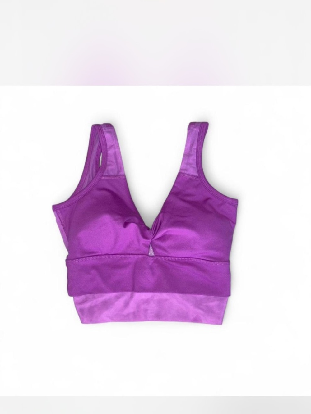 Capezio Purple V-Neck Sports Bralette